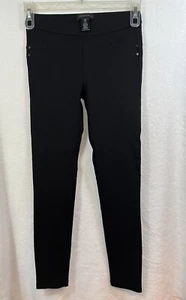 Sanctuary Mujer XS Negro Pull On Frente Plano Elastizado Leggings Pantalones Comodidad - Imagen 1 de 6