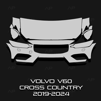 Fits Volvo V60 Cross Country 19-24 Paint Protection PPF Pre-Cut Kit Ultra-Gloss - Image 1 of 4