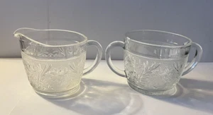 Tiara Indiana Klar Sandwich Glas Milchkännchen & Offen Zucker Set - Bild 1 von 17