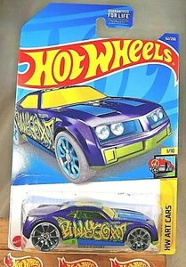 2022 Hot Wheels #62 HW Art Cars 1/10 BULLY GOAT Purple w/Gray Wheels Blue Trap5s - Picture 1 of 5