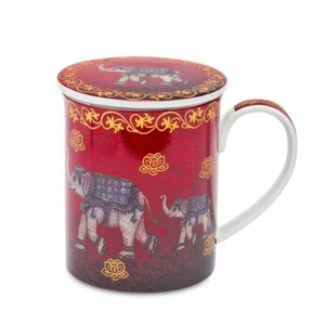 tealogic Nelson Elefant Teetasse mit Sieb und Deckel 0,5L Porzellan - Bild 1 von 1
