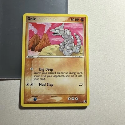 Pokemon EX Unseen Forces Common Card - Onix 65/115 NON HOLO NM/LP - Image 1 of 2