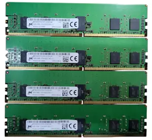 Micron (4x 4GB) 1RX8 PC4-2400T DDR4 ECC DIMM Server RAM (MTA9ASF51272PZ-2G3B1QK) - Picture 1 of 4