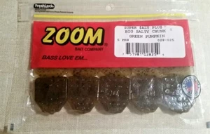 Zoom Big Salty Chunk Jig Trailer Green Pumpkin 3.25 inch - Picture 1 of 6