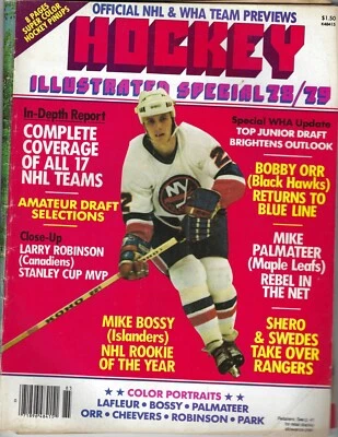 1978 Hockey Illustrated magazine Mike Bossy New York Islanders Wayne 'Gretsky' G - Image 1 of 2