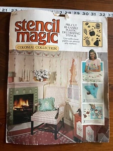 1981 Vintage Stencils Stencil Magic Colonial Collection Fruit Pre-cut Re-useable - Picture 1 of 5