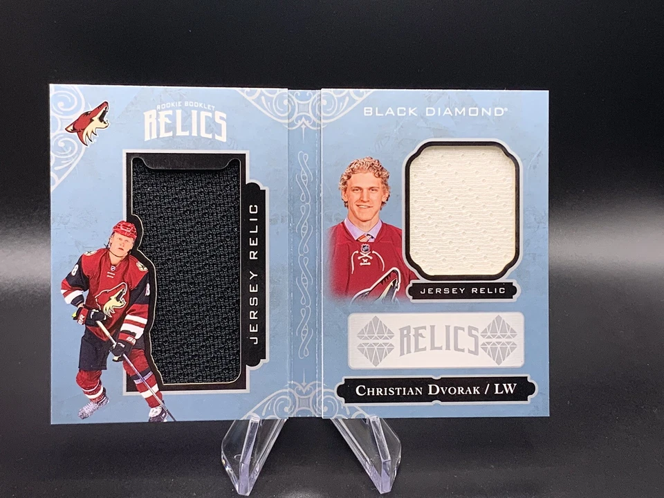 2016-17 Upper Deck Black Diamond Booklet Relics /299 Christian Dvorak Rookie RC - Image 1 of 4