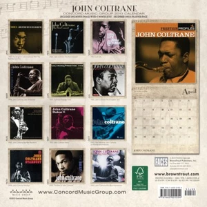 John Coltrane 2013 Wall Calendar Jazz Legend Pics of His Different Album Covers - Picture 1 of 2