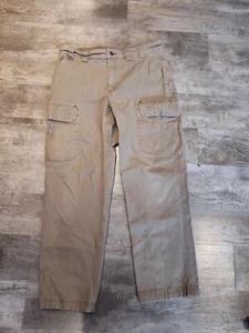 Duluth Trading Co Tan Cargo Pants Fire Hose Cotton Heavy Duty Men’s Size 36X31 - Picture 1 of 17