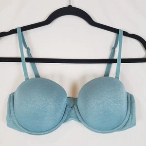 Victorias Secret Multi Way Bra 34C Underwire Strapless Sea Mist Green Anti Slip - Picture 1 of 12