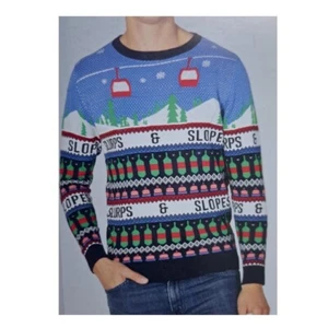 AVENUE HERREN WEIHNACHTSPULLOVER GRÖSSE MEDIUM M WEIHNACHTEN SCHLÜRFEN PISTEN FAIR ISLE NEUHEIT - Bild 1 von 3