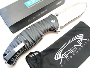 Sanrenmu 1006 GB Ball Bearing 14C28N Sandvik Tip Up Pocket Knife G10 Safety Lock - Picture 1 of 7