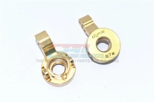 GPM CC2021X-OC BRASS FRONT KNUCKLE ARMS For 1/10 RC TAMIYA CC-02 CHASSIS - Picture 1 of 3