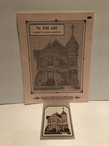 Vintage Nancy Spruance Designs 1989 The Pink Lady Counted Cross Stitch Chart - Picture 1 of 6