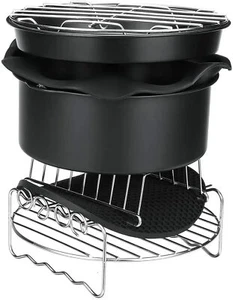 Air Fryer Zubehör 8 Zoll 7-teiliges Set passt allen Luftfritteusen über 5,5 QT - Bild 1 von 11