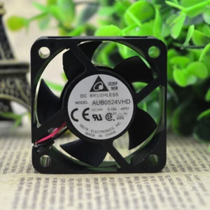 DELTA AUB0524VHD 5020 24V 0.15A 5cm Chassis Industrial Cooling Fan - Picture 1 of 5