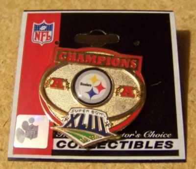 Pin Super Bowl 43 XLIII Steelers AFC Champions v2 SB NFL Foto 1 de 3