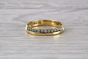 Randbesetzter Diamant 18 kt Gelbgold Ehering - Bild 1 von 10