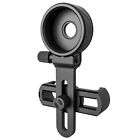 Black Universal Phone Camera Clip Mount Spotting Scope Adapter Precise Focusing
