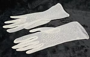 Ladies Gloves With Polka Dots - Picture 1 of 5