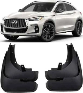Genuine Front & Rear Molded Splash Guards Mud Flaps For 2022-2024 Infiniti QX55 - Picture 1 of 12