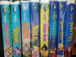 RARE ~ 💎 Robin Hood VHS Black Diamond COLLECTION Rescuers, sword, alice, dumbo+ - Picture 1 of 12