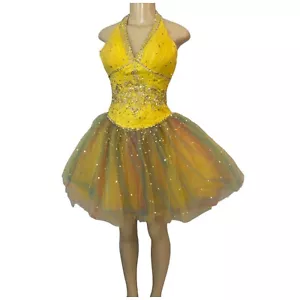 Abito corsetto corto in tulle Mori Lee by Madeline Gardner taglia 1/2 festa delle fate ballo - Foto 1 di 10