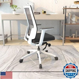 Natsukage Glass Chair Mat 36" x 36" 1/6" Thick Tempered Glass Office Chair Ma - Picture 1 of 5