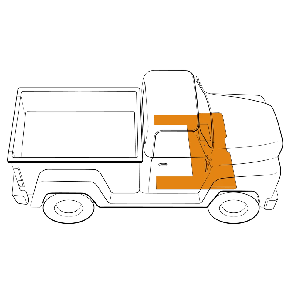 Chevrolet C15 1982-87 pequeña transmisión delantera con extensiones laterales kit de alfombra automática Foto 1 de 4