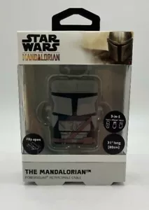 Disney Star Wars The Mandalorian PowerSquad 3 in 1 Flip Retractable Cable New - Picture 1 of 10
