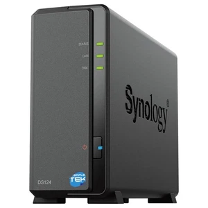 Synology Ds124 Nas 1-bay Slot Single Hard Disk SSD 2tb SATA Ethernet Lan IP _ - Picture 1 of 9