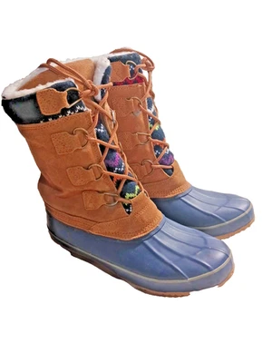  Botas de gamuza Khombu Duck imitación Shirpa forradas botín ribete talla 9 Foto 1 de 4