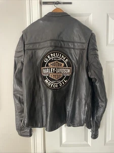 Giacca di pelle Harley-Davidson UOMO MEDIA di First Classics pelle olio motore - Foto 1 di 18