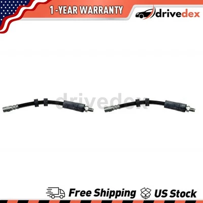 Pair Dorman - First Stop Brake Line Hose Fits 1989 1990 1991 Audi 100 Quattro - Image 1 of 4