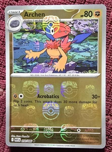 NUEVO Juego Pokemon Archen 050/086 MASTER BALL Blanco Acampanado Inglés Como Nuevo - Imagen 1 de 6