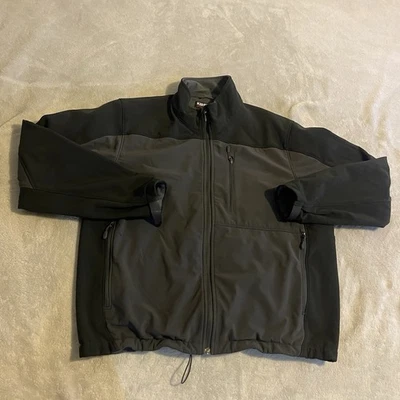 Kirkland Signature Jacket Men XL Gray Outdoors Full Zip Hiking Soft Shell Casual - Image 1 of 4