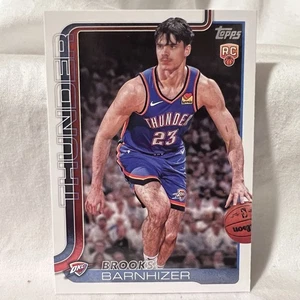 Brooks Barnhizer 2025-26 Topps Flagship Rookie #245 Oklahoma City Thunder RC - Picture 1 of 2