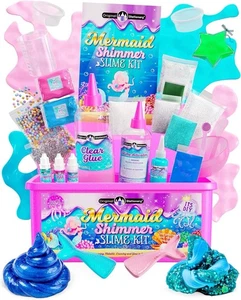 Original Stationery Mermaid Shimmer Slime Kit For Girls Its DIY Ages 3+ - Picture 1 of 20