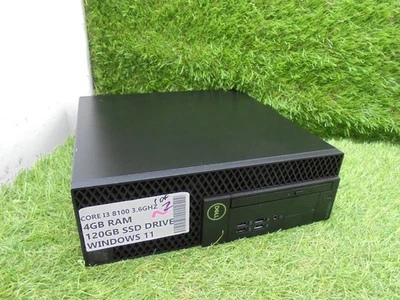 Dell Optiplex 3060 SFF i3 8100 3.6Ghz 4GB RAM 120GB SSD WINDOWS 11 PC TOWER FAST - Image 1 of 2