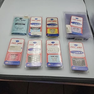Ski & Snowboard Wax Fast Wax Brand Speed Shop Bar Lot Of 8 New - Picture 1 of 11