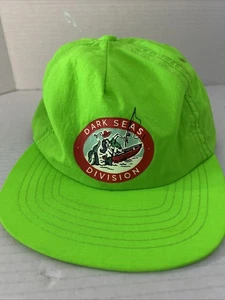 Dark Seas Hat Cap Snapback Neon Green One Size Adjustable - Picture 1 of 3