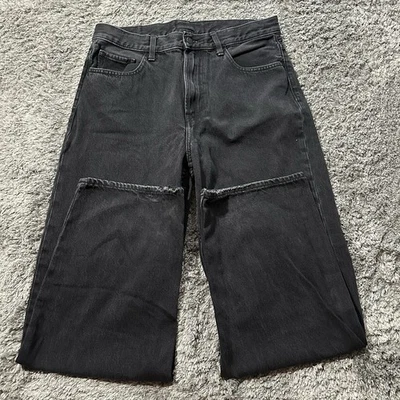Uniqlo Men's Jeans Black Charcoal Wash size 30 Tapered Mid Rise Denim - Image 1 of 4