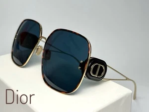 Nuevas gafas de sol Dior con cuerpo cuadrado S1U dorado tortuga 64-145 Italia - Imagen 1 de 17