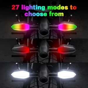 1pair Waterproof Motorcycle Turn Signal DIY Warning Light Night Riding - Picture 1 of 6