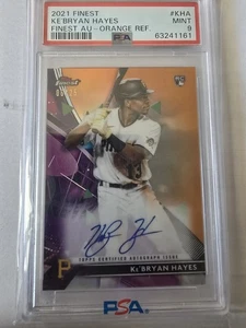 2021 Topps Finest - Finest Autographs Ke'Bryan Hayes  Orange Refractor /25 - Picture 1 of 2