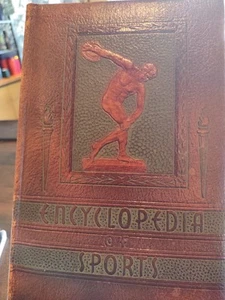 Encyclopedia of Sports,1944 Embossed Leather /Frank G Menke, GC, 7th ed, - Picture 1 of 4