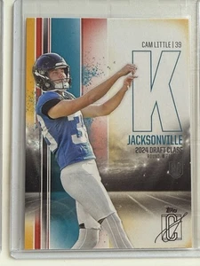 2024 Topps Signature Class Football - Cam Little Card 124 Rookie Red Yellow - Picture 1 of 2