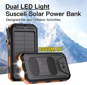 Batterie Externe Solaire A Double Led Et Boussole - Photo 1 sur 7