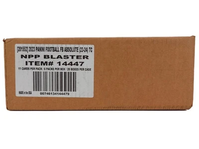 2023 Panini Absolute Football 6-Pack Blaster 20-Box Case - Image 1 of 4