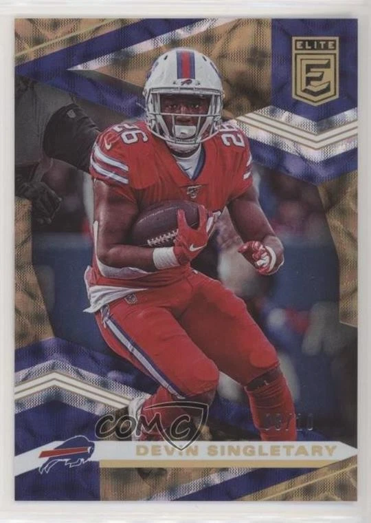 2020 Panini Donruss Elite FOTL Gold /10 Devin Singletary #10 - Image 1 of 2